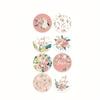 500pcs/Roll Flower Pattern Thank You Stickers, Waterproof Adhesive Labels For Gift, Packaging, And Box Sealing