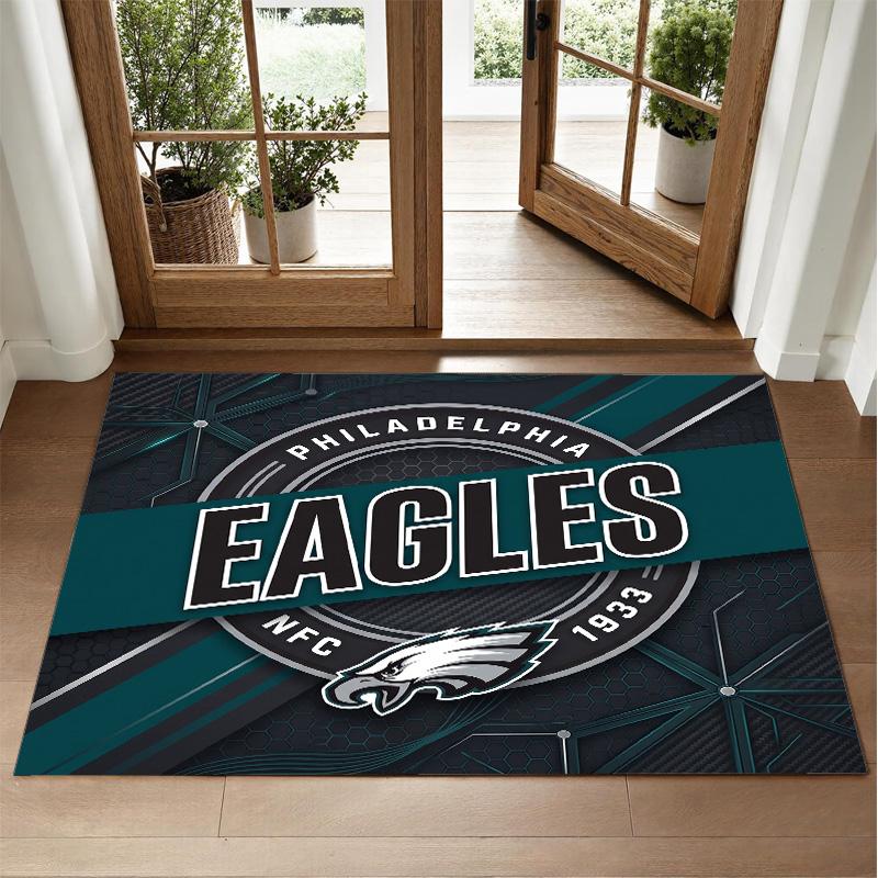 Ковер с дизайном Philadelphia Eagles из кристаллического велюра, мягкий декоративный коврик для спальни, прихожей