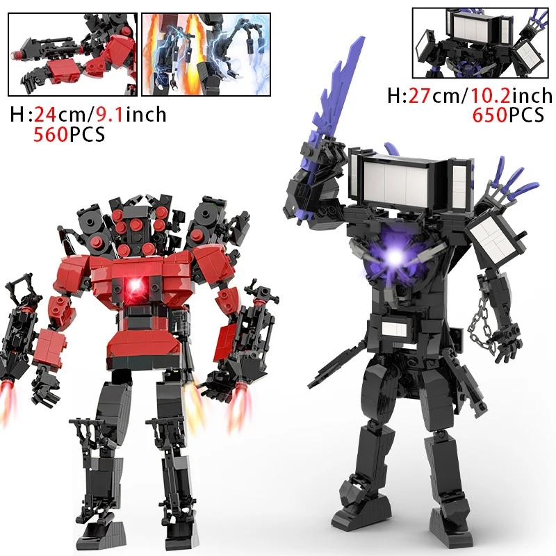 Moc Skibidi Туалет Фигурки Модель Строительные Блоки Camerman Titan Speakerman Surveillance Man TVMan Мальчики Игрушки Для Детей Подарки