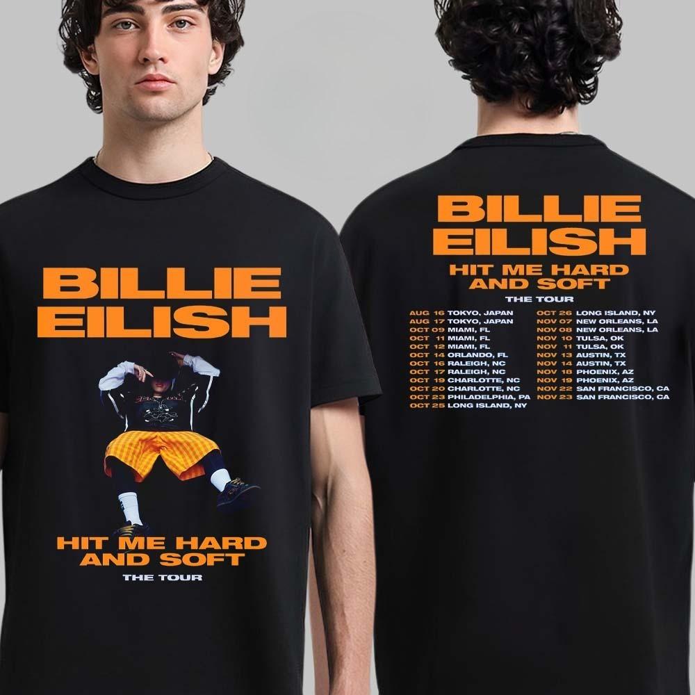 New Billie Eilish Hit Me Hard and Soft The Tour Part 2 2025 Schedule Tour Dates Two Sided Unisex T-Shirt