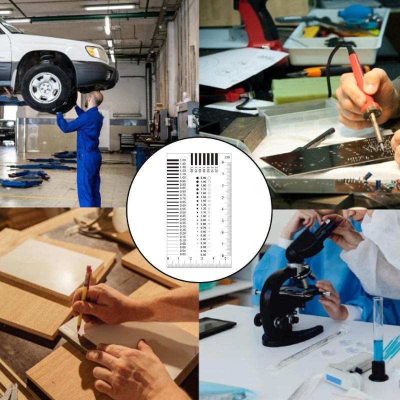 Пластиковые Карты-Шаблоны для Измерения Дефектов Поверхности с Двусторонним Ламинированным Покрытием для Измерения Дефектов Материала, Тест на Трещины