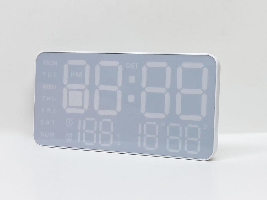 SLOWER настенные часы цифровые светодиодные стильные большие буквы интерьерные настольные часы с дистанционным управлением дата температура день недели светодиодные часы Cielo SLW370