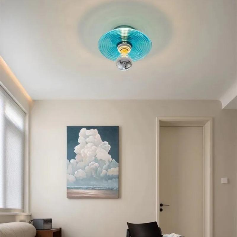 Светодиодный настенный светильник с волнообразным стеклом для освещения спальни, прикроватной тумбочки, фона гостиной, кабинета, домашнего декора, амбиентные бра