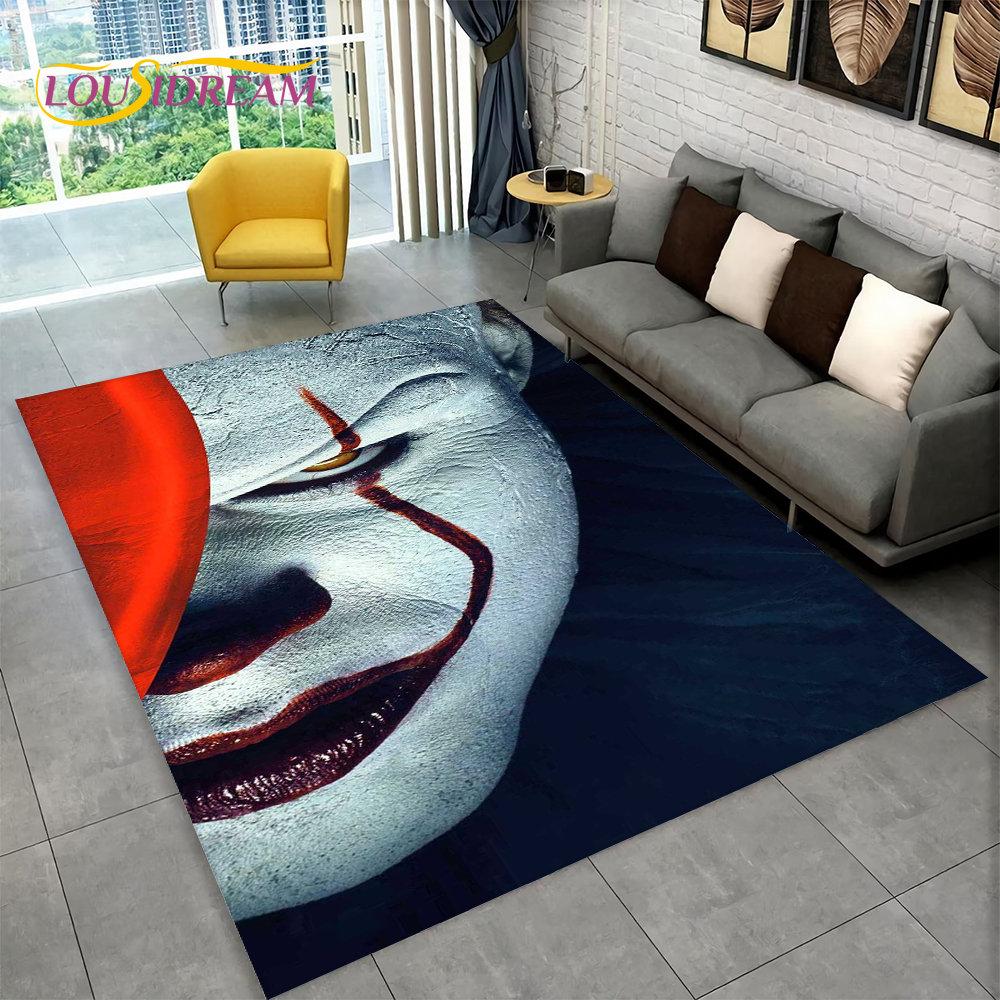 Коврик из мультфильма с персонажем фильма ужасов Чаки пила, ковер для гостиной, спальни, дивана, коврик для украшения, нескользящий напольный коврик