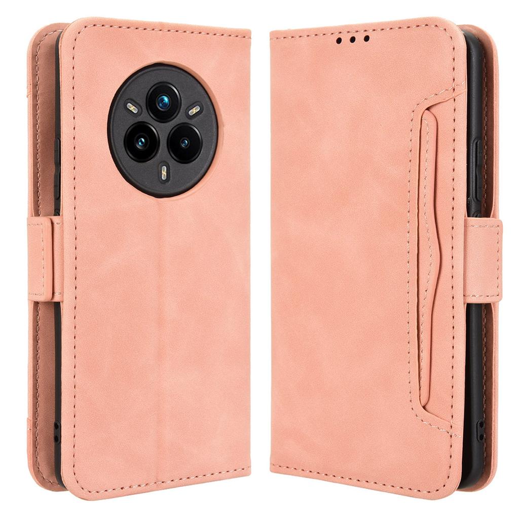 For Realme 14 Pro 5G Leather Case Phone Wallet Cover with Multiple Card Slots