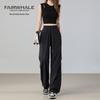 Mark Fairwhale Women's Loose Fit High-Waist Parachute Cargo Pants