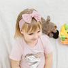 Детская повязка на голову с бантом для ребенка, головной убор с бантом, тюрбан с кабелем для детей, эластичная повязка на голову, детские аксессуары для волос