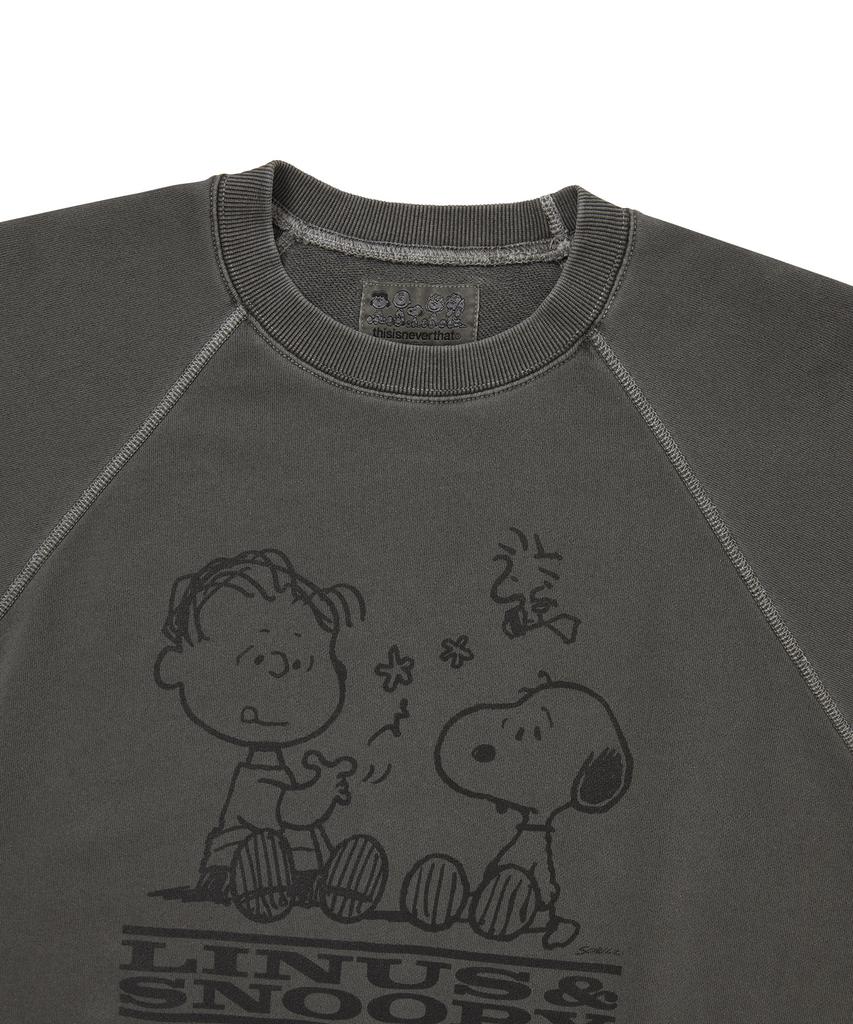 THISISNEVERTHAT Футболка с длинным рукавом Tnt Peanuts Выцветшая Угольный