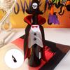 Моющийся тканевый чехол для винной бутылки, Хэллоуинское украшение, Настольный аксессуар для винных емкостей и ваз