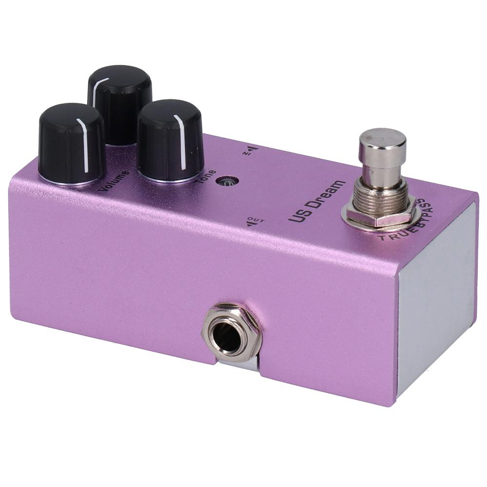 Педаль эффектов для электрогитары US Dream Distortion Mini True Bypass Фиолетовая DC 9V JDF‑4