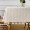 Linen Cotton Floral Daisy Tablecloth Photography Backdrop Cover Kitchen Decor