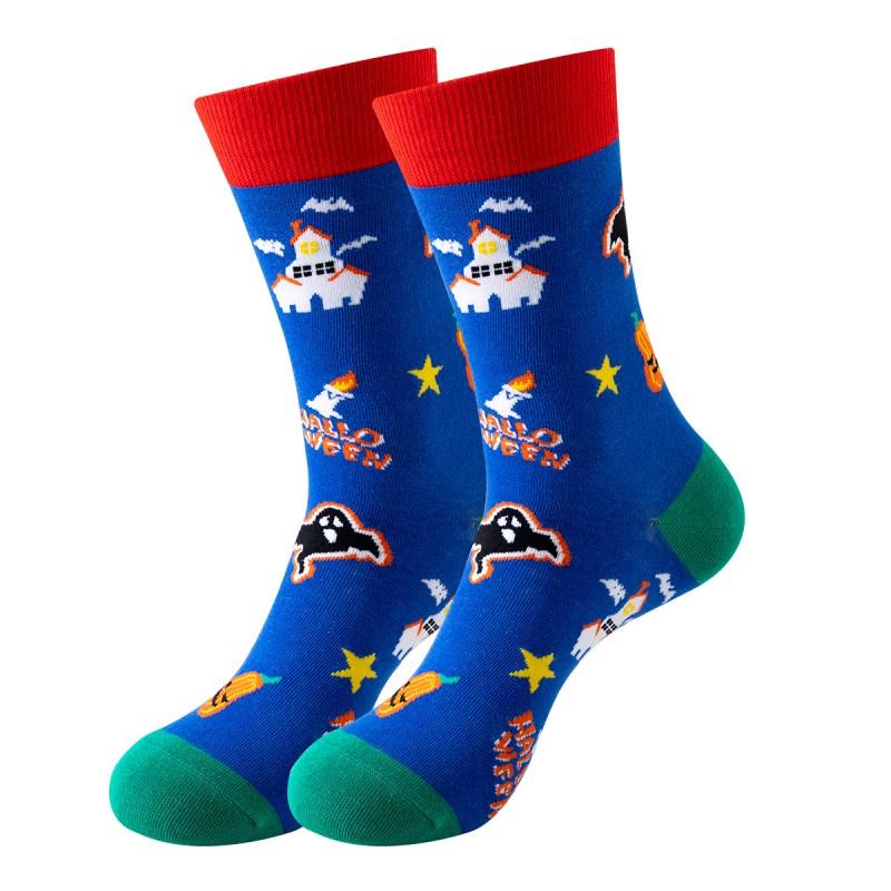 Halloween Crew Socks Men Women Cotton Casual Trendy Ins Style Mid Tube