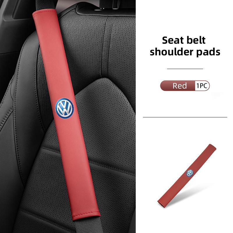 For Volkswagen VW Leather Car Safety Belt Shoulder Cushion Extended Length Anti-Wear Golf 4 5 6 7 Polo Jetta Sagitar Magotan zj8