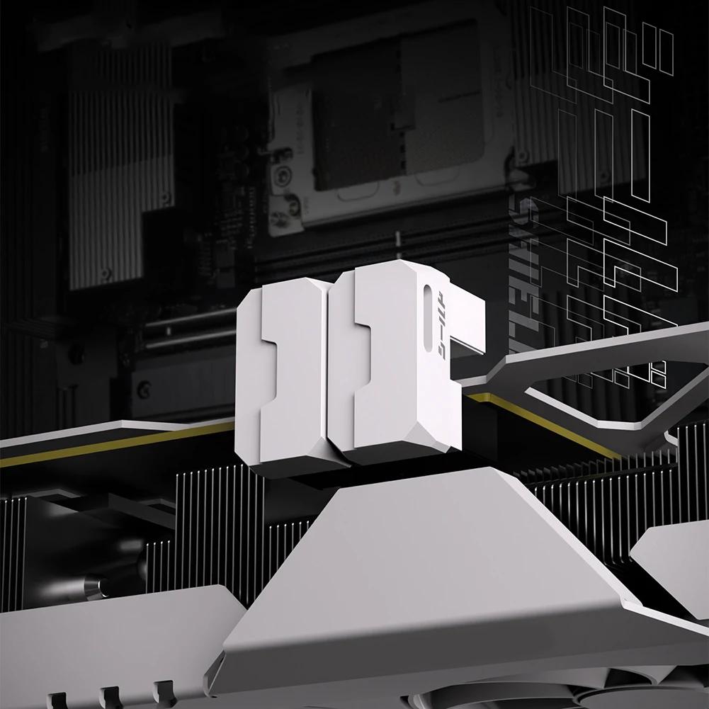 8-контактный адаптер питания GPU PCIe с угловым разъемом 90 градусов, интерфейсы питания, поворотная головка для видеокарты настольного ПК