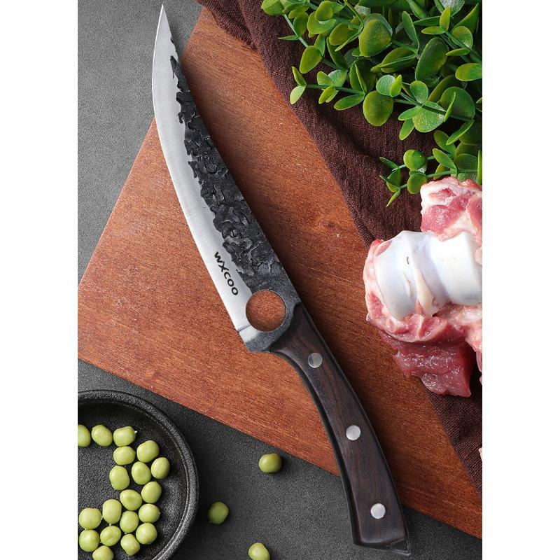 Нож шеф-повара, нож для нарезки, обвалочный нож из нержавеющей стали, острый многофункциональный нож для убоя, удобный небольшой кухонный нож для дома