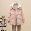Popular Winter New Korean Version Down Cotton-padded Jacket for Women's Medium and Long Foreign-style Thickened Cotton-padded Jacket