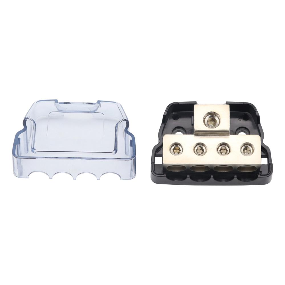 Car Power Ground Amp Distribution Block One 0 Gauge Input Four 4 Gauge Outputs