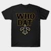 Мужская черная футболка с принтом New Orleans Saints -Th2 Sport #871 Печать на трансферной бумаге без вырезки Хлопковая футболка