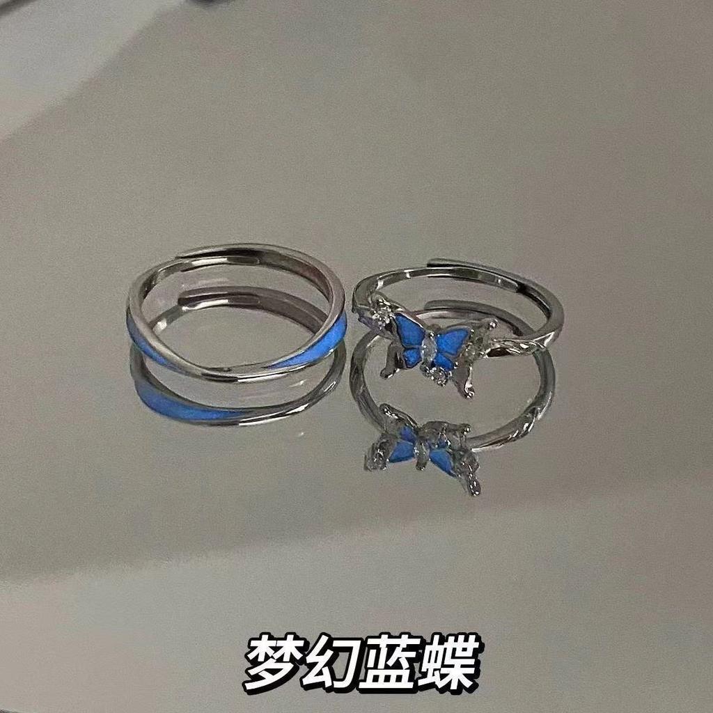 Девичье сердце взрыв розовый кольцо любви женское инс нишевое премиум открывающееся регулируемое кольцо на указательный палец кольцо