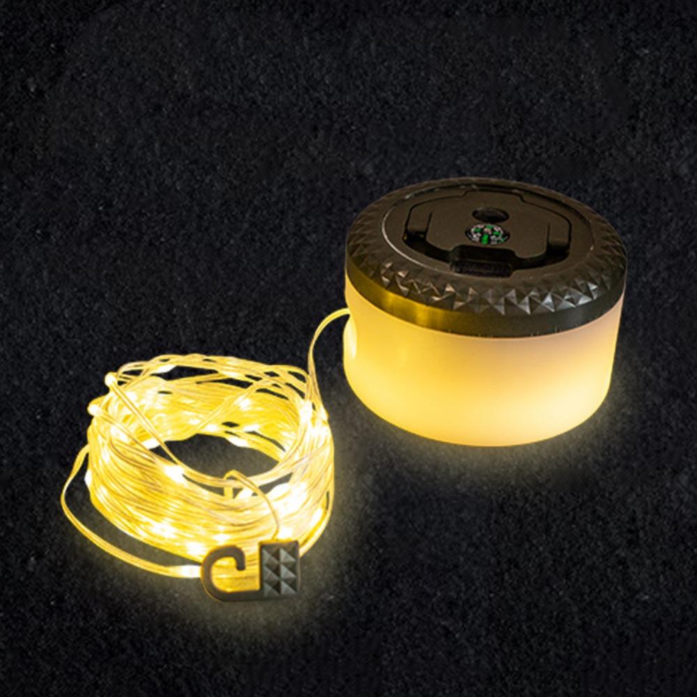 10M Outdoor Camping Lamp USB Charging Folding Christmas Lights String with 8 Modes Waterproof LED Fairy Lights