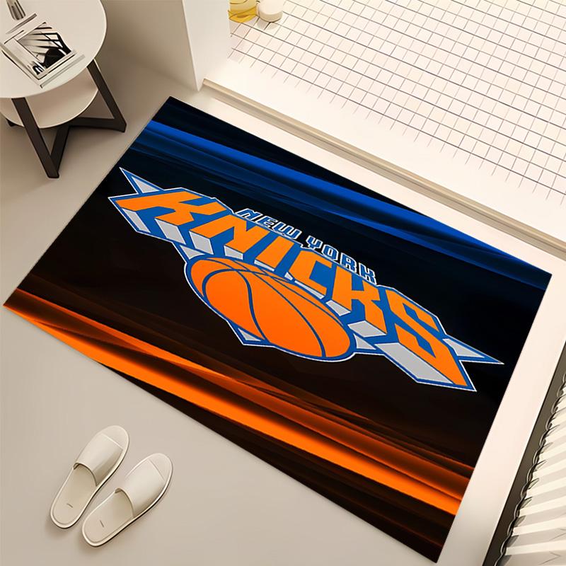 1pc Knicks logo Print Area Rug - Soft, Washable Non-Slip Indoor Mat, Living Room, Home Office Decorative Rug,Office Decorative