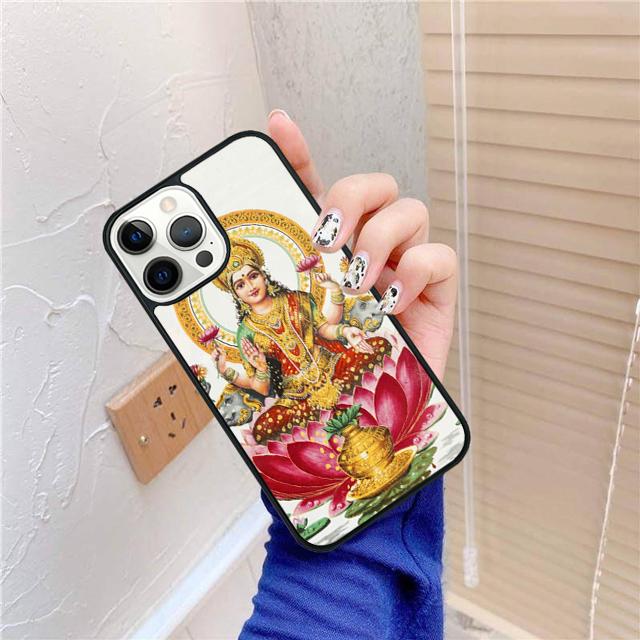 Lakshmi Hindu Goddess Phone Case Cover For iPhone 17 Air 15 16 14 13 12 Pro Max 11 Pro Max Plus Coque Shell