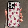 Ручная роспись тюльпанов Винтажный узор Силиконовый чехол Для iPhone 13 11 14 Plus 12 17 15 16 Pro Max Ретро-дизайн Чехол