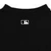MLB New York Yankees Logo Embroidered Crew Neck Pullover Long Sleeve T-Shirt Unisex Tops Black 3ATSB0131-50BKS