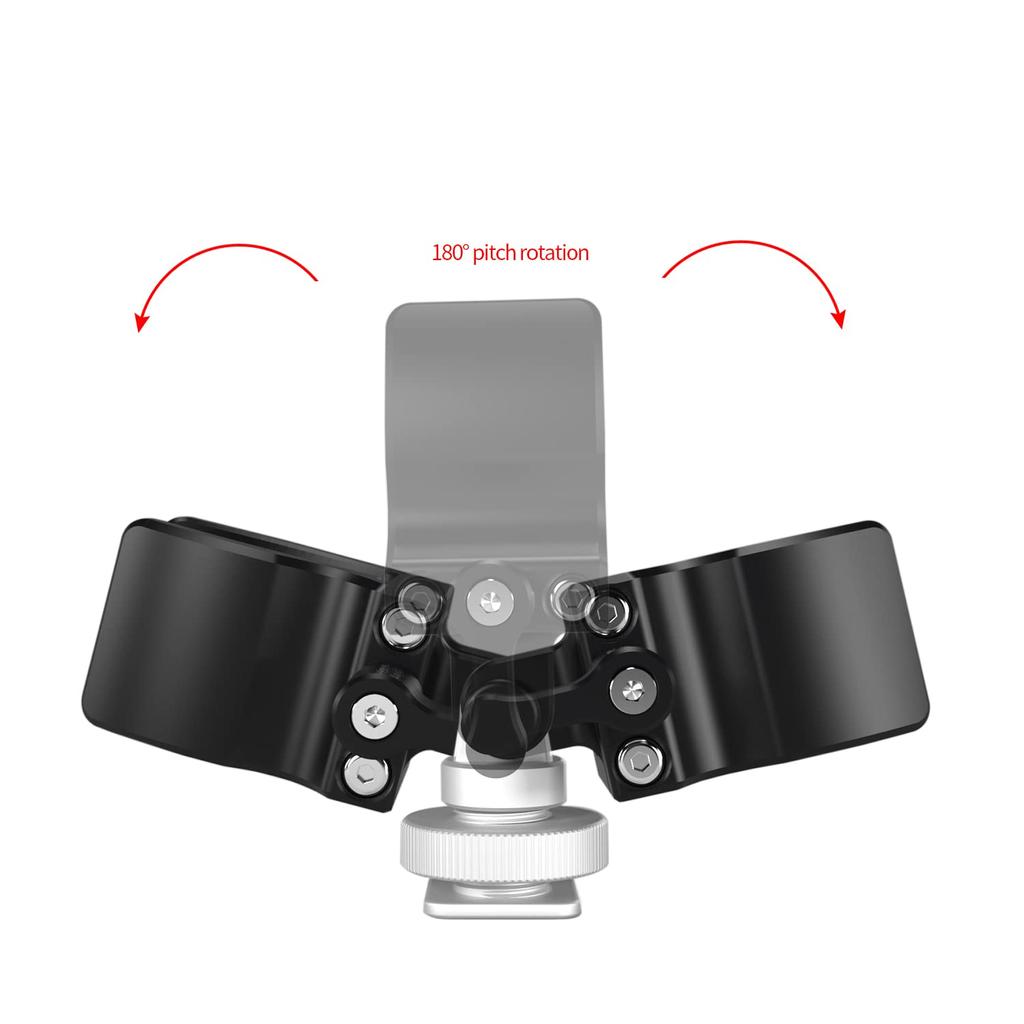 Microphone Holder NICEYRIG Aluminum Alloy Cold Shoe Mount for Shotgun Microphones 18-35mm