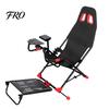 Quick Assembly Racing Cockpit Foldable Simulator Cockpit, Seat with Steering Wheel Mount, Sim Supports All Wheels & Pedals, for Real Living