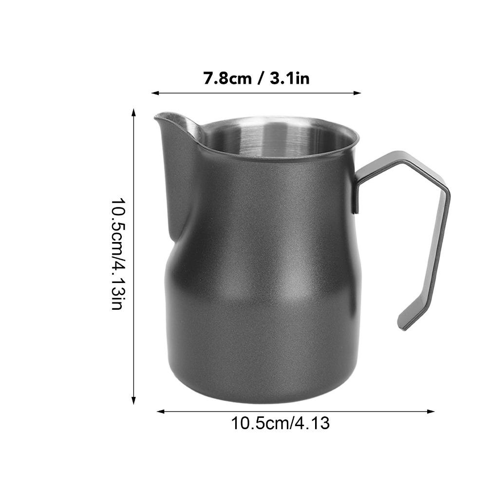 304 Stainless Steel Milk Frothing Pitcher 350ML Olecranon Type Outlet Milk Frother Cup 450ml