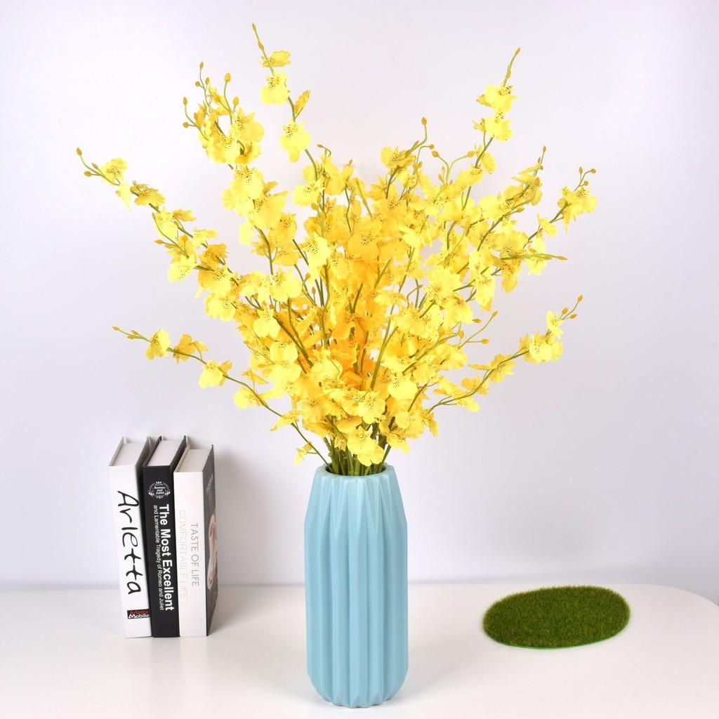 Fivebranch Oncidium Artificial Flower Bundle For Hotel And Event Decoration With Durable Silken Material