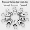 Прочные клипсы для шторки для душа из нержавеющей стали с крючками - Утолщенные, выдерживающие нагрузку и старомодного дизайна