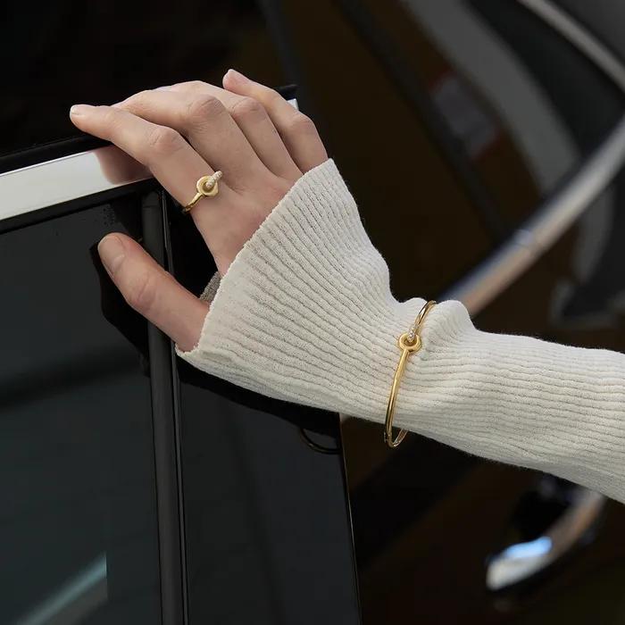 [925SILVER]CONNECT setTING bracelet(14K GOLD color)
