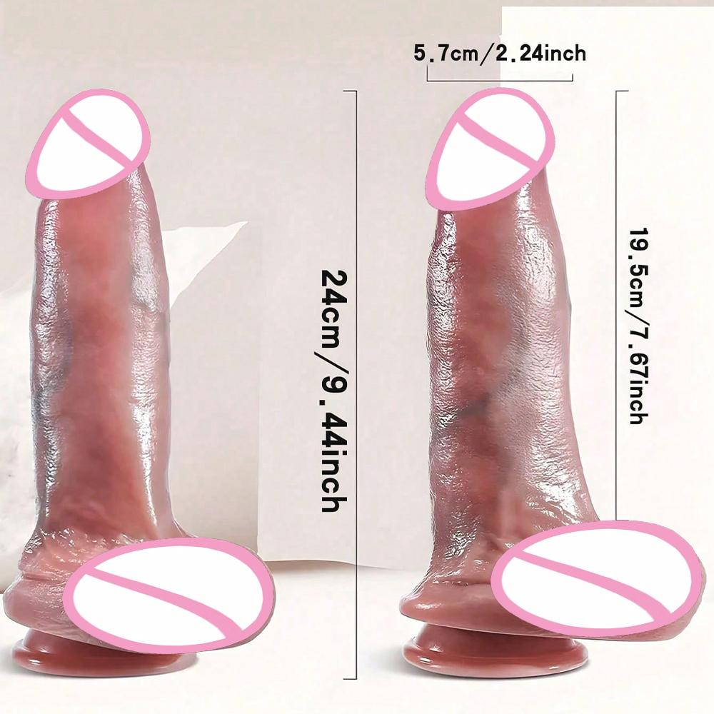 Толстый Большой Дильдо Пенис Контроль Телескопический Вибратор Реалистичная Точка G Вагина Мастурбация Эротический Член Секс-Игрушки Секс-Машины Гей
