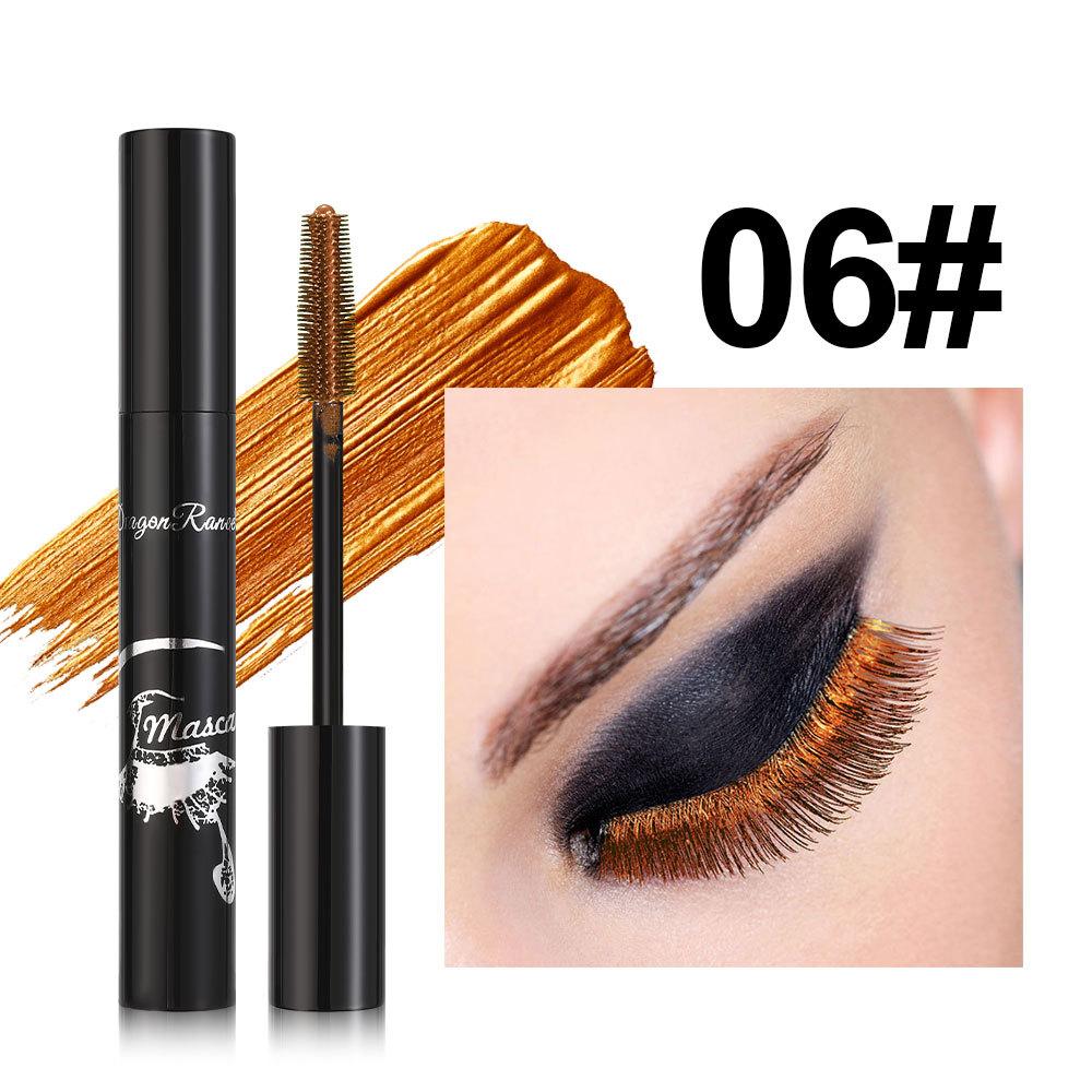 Professional Makeup Color Mascara Waterproof Quick Dry Eyelashes Curling Lengthening Makeup Eyelashes Blue Purple Mascara TSLM1