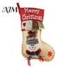 Festive Holiday Gift Holders 18 Inch Large Christmas Stockings, 3D Santa/Snowman/Reindeer Xmas Hanging Socks, Non-woven Decorative Stocking