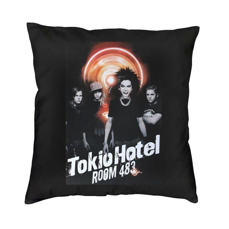 Музыкальная рок-группа Tokio Hotel Наволочка 45x45 Декор для дома Печать Наволочка для диванной подушки Двусторонняя