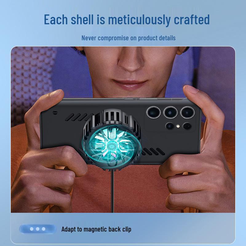 Магнитный противоударный чехол для телефона Samsung S24, S23, S22 - Безрамочный дизайн с охлаждением