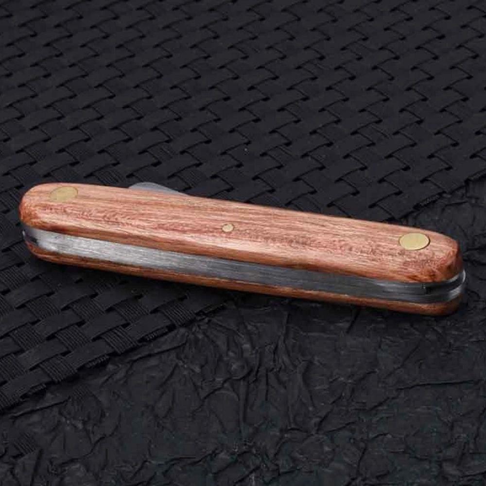 Инструменты для прививки Складной нож для прививки Профессиональный садовый резак для прививки Нержавеющая сталь Деревянная ручка Нож для прививки