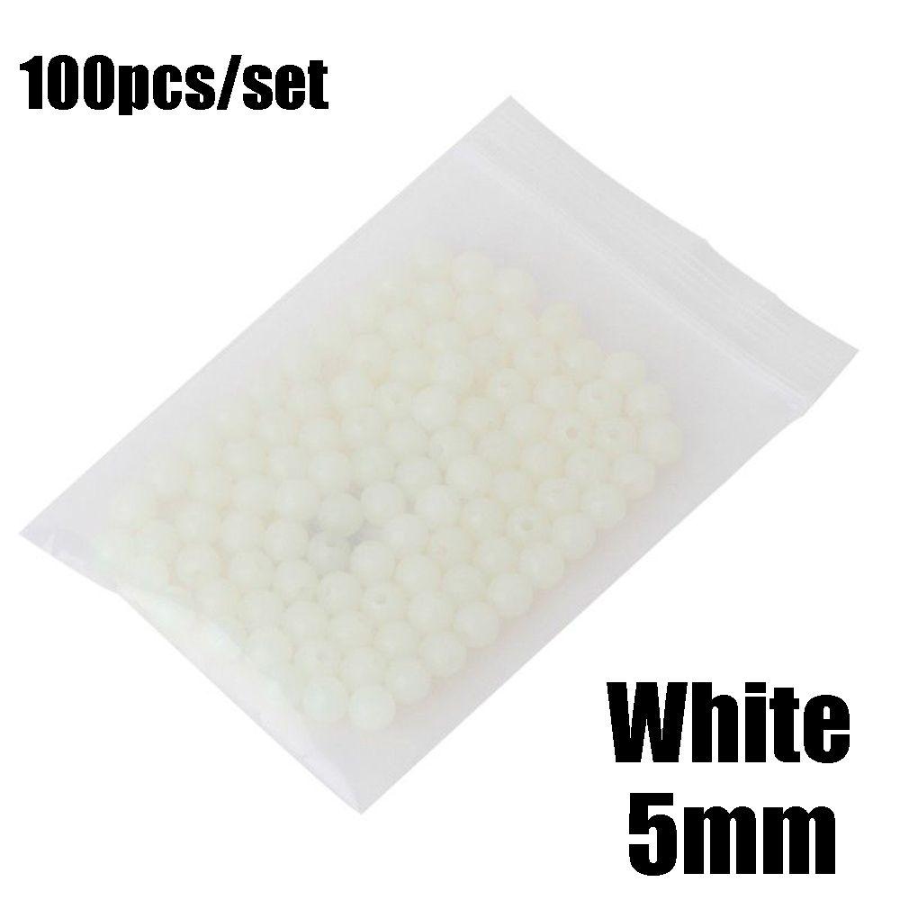 100 шт/пакет 4/5/6/8 мм Пластиковые Морские Светящиеся Шарики Стопоры Поплавки Бусины Светящийся Свет