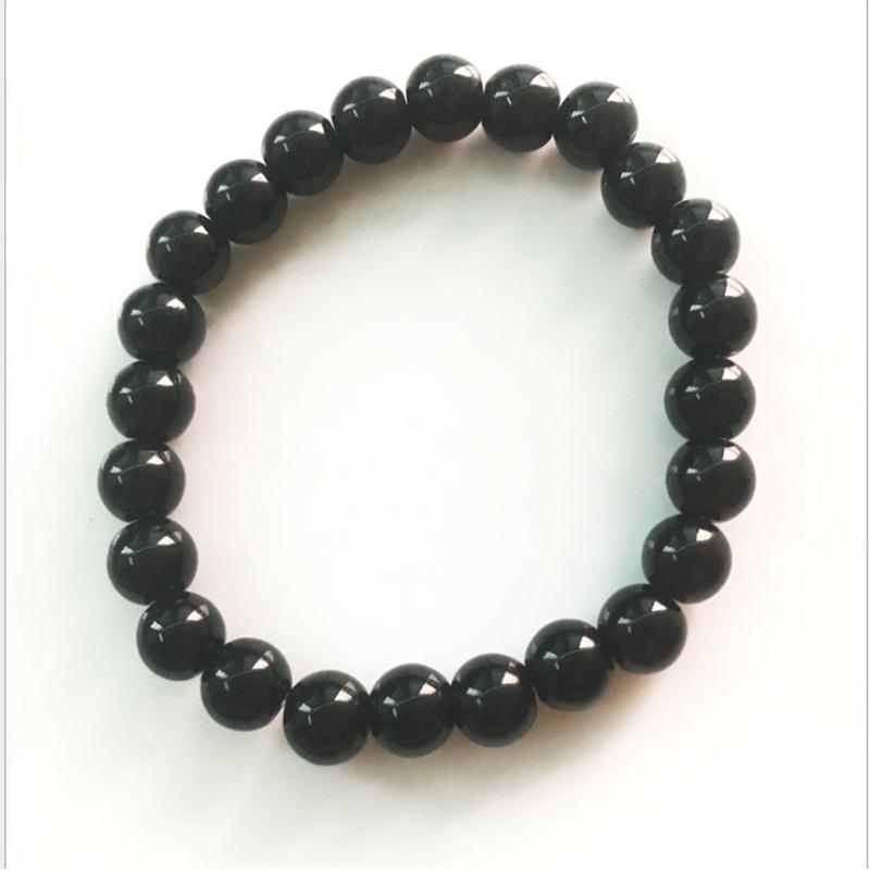 Универсальные эластичные браслеты из круглых бусин из натуральных драгоценных камней  6 мм для любого случая