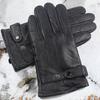 Windproof Genuine Leather Touchscreen Gloves Unisex Waterproof Warm Outdoor Sports Gloves Solid Color Cycing Skiing Driving Gloves Male
