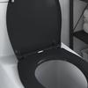 Toilet Seat Black 47 x 37 x 4 cm Duroplast