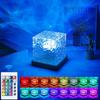 Ocean Wave Projector Light 16 Colors Remote Control Glow Lamp Home Office Bar Restaurant Underwater Projector Night Light