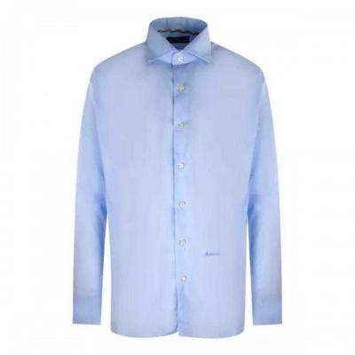 Мужская однотонная рубашка с длинным рукавом Aquascutum