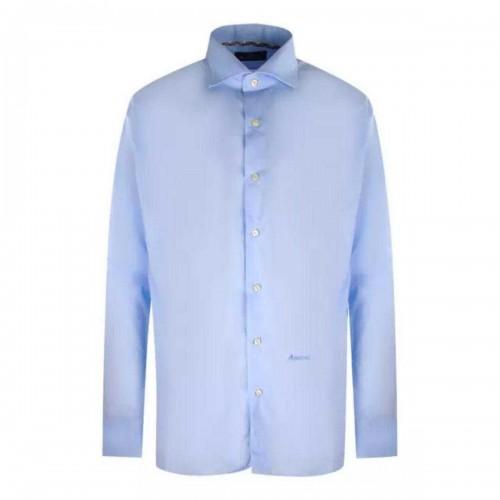 Мужская однотонная рубашка с длинным рукавом Aquascutum