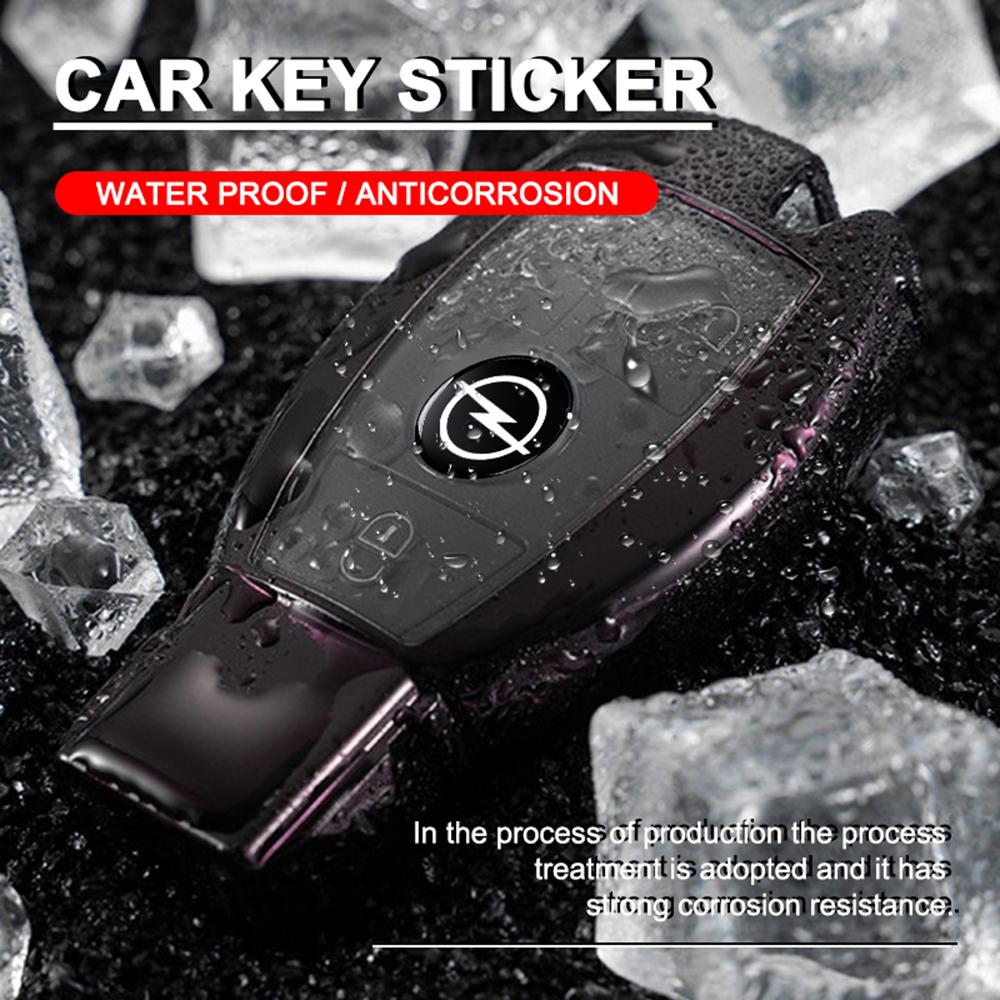 cwdf10 10Pcs For Opel OPC Astra K Vivaro Corsa Zafira Insignia Vectra Car Styling Key Remote Control Sticker Emblem Decor Accessories