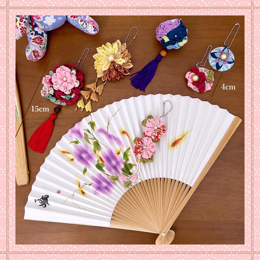 Кояма Цумами Дзаику Ручной работы Цветок Кимоно Японское Кимоно Японская Подвесная Кукла Ремесло Ремесло 5004001 Набор, Шарм, Пион, Чиримен, Ткань, Шитье,