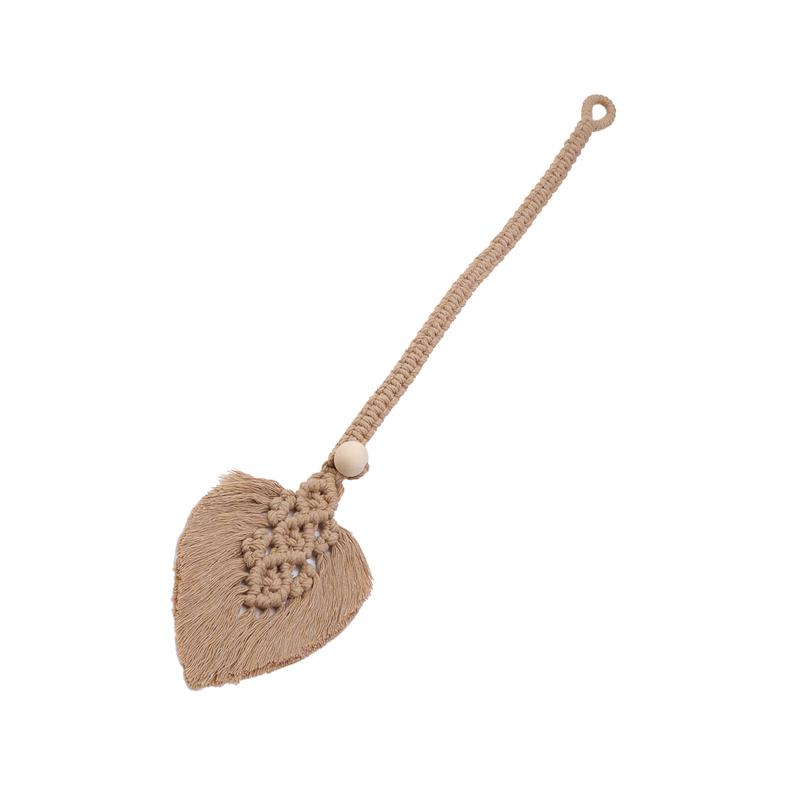 Подхват для штор ручной работы с подвеской в ​​форме листа и кисточкой, держатель для штор, ремни, декоративная занавеска для гостиной